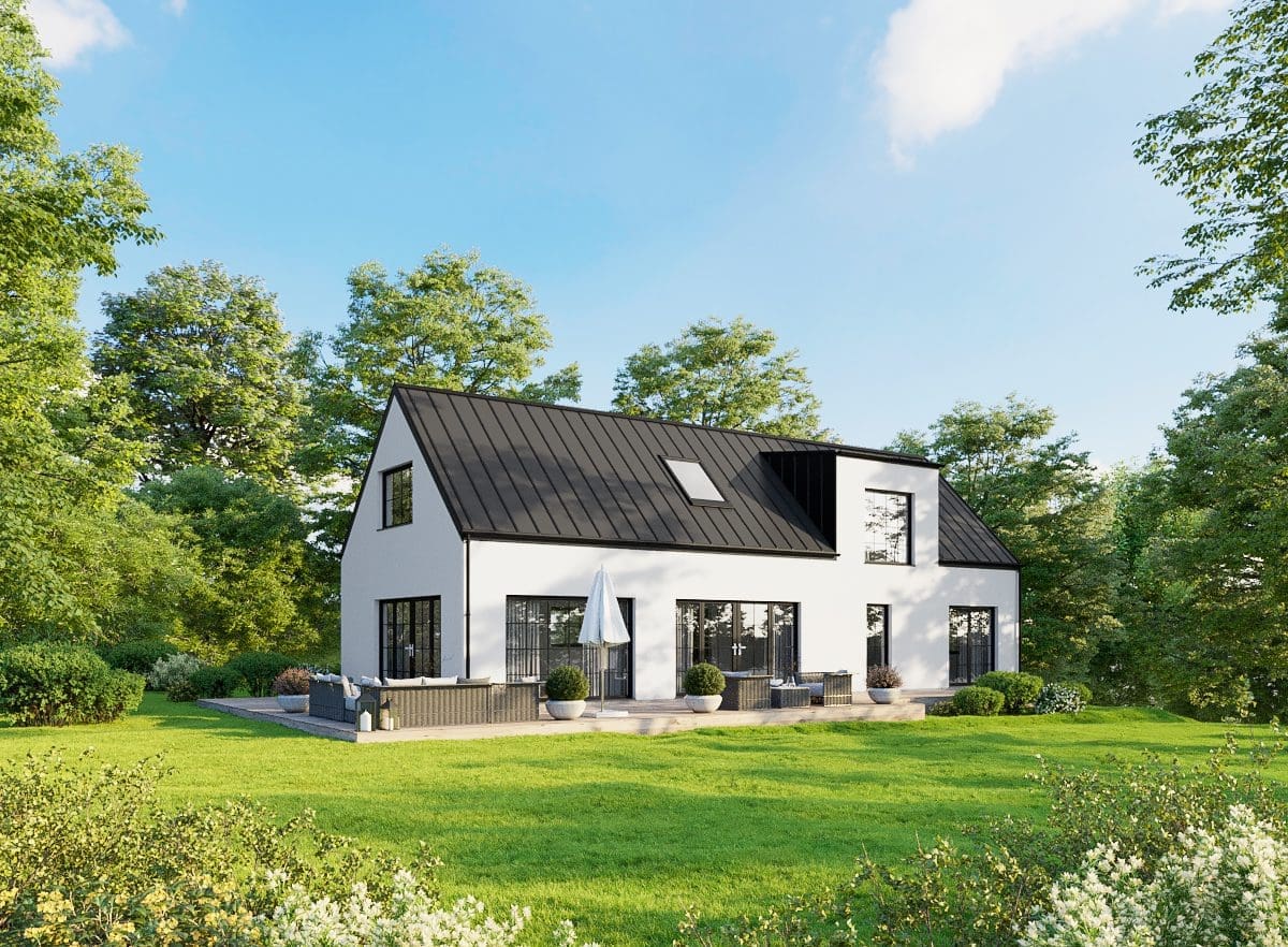 vackert hus på Österlen