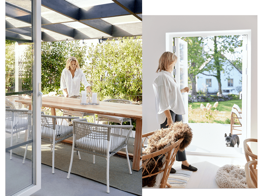 mysig uteplats hus